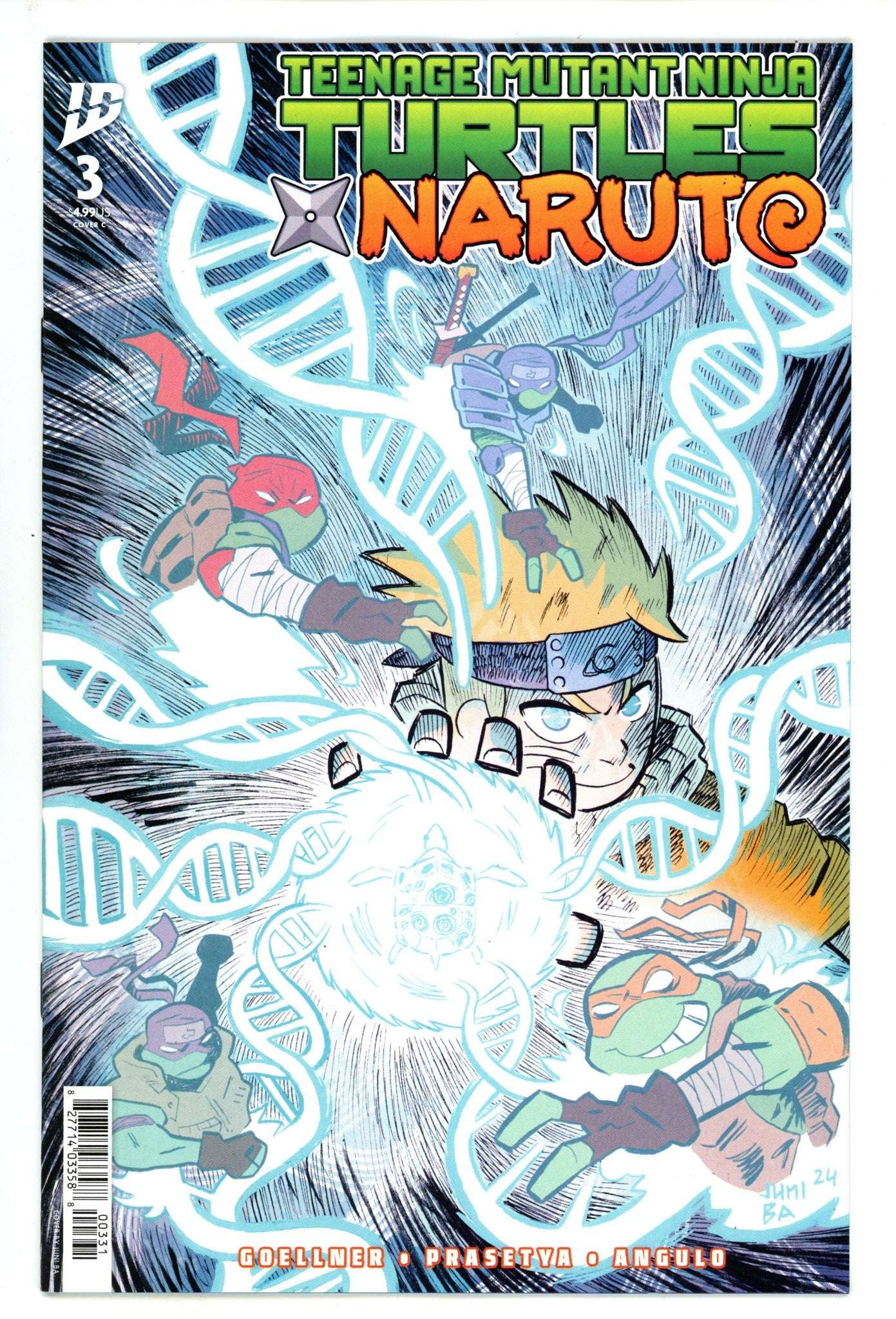 Naruto X Tmnt Tome 3 Cover au choix