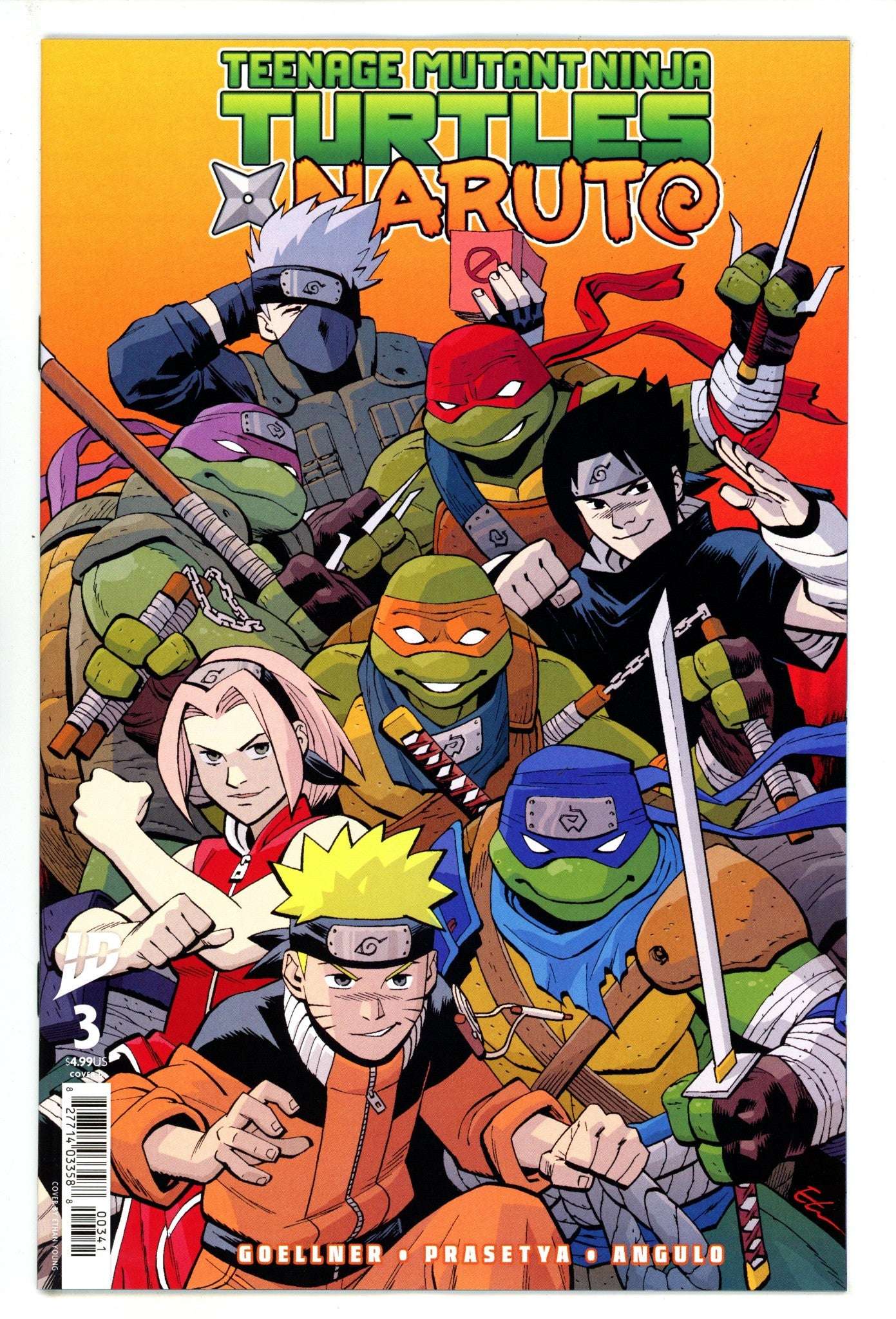 Naruto X Tmnt Tome 3 Cover au choix