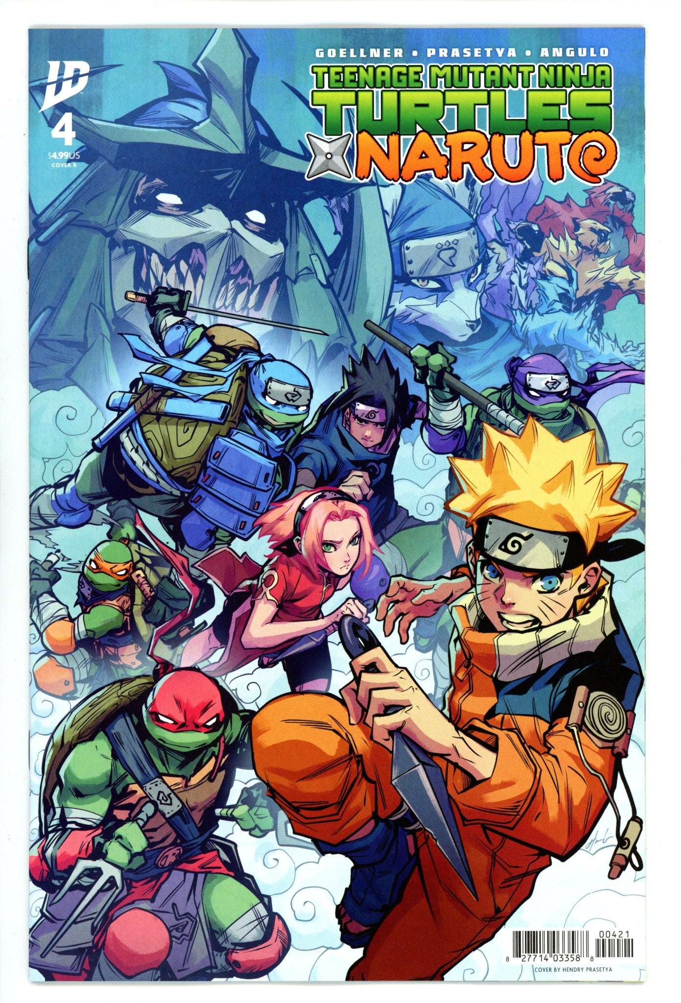 Naruto X Tmnt Tome 4 Cover au choix