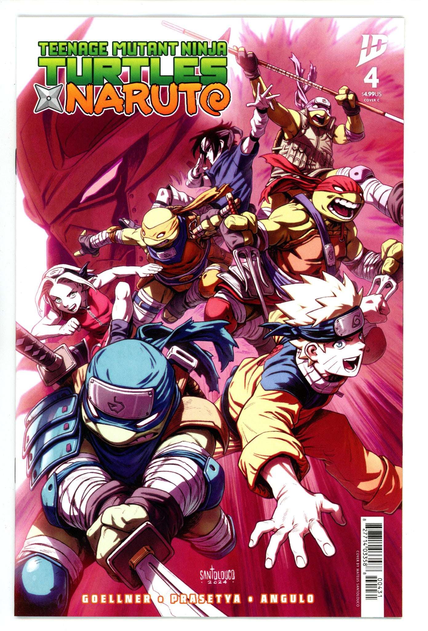 Naruto X Tmnt Tome 4 Cover au choix