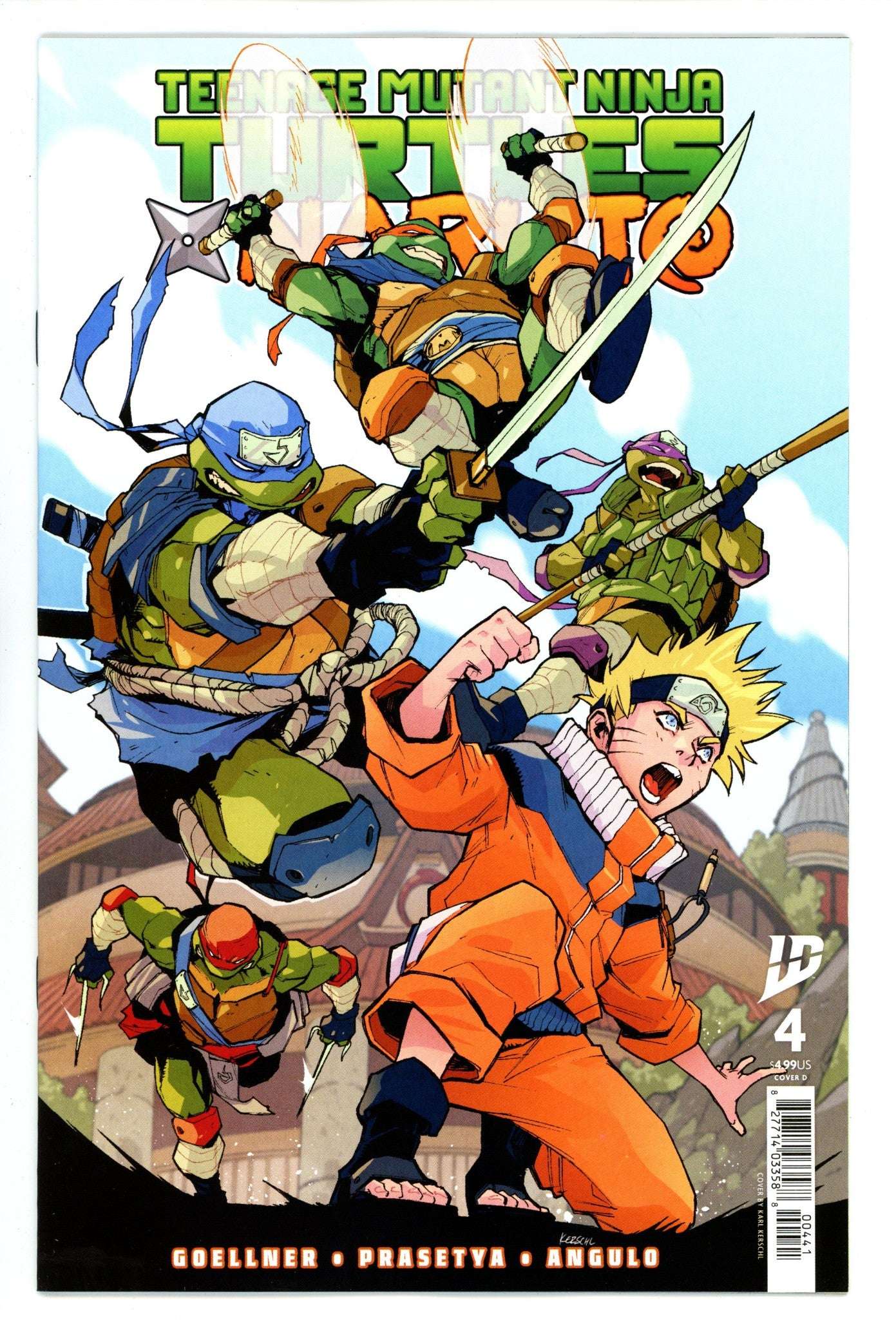 Naruto X Tmnt Tome 4 Cover au choix