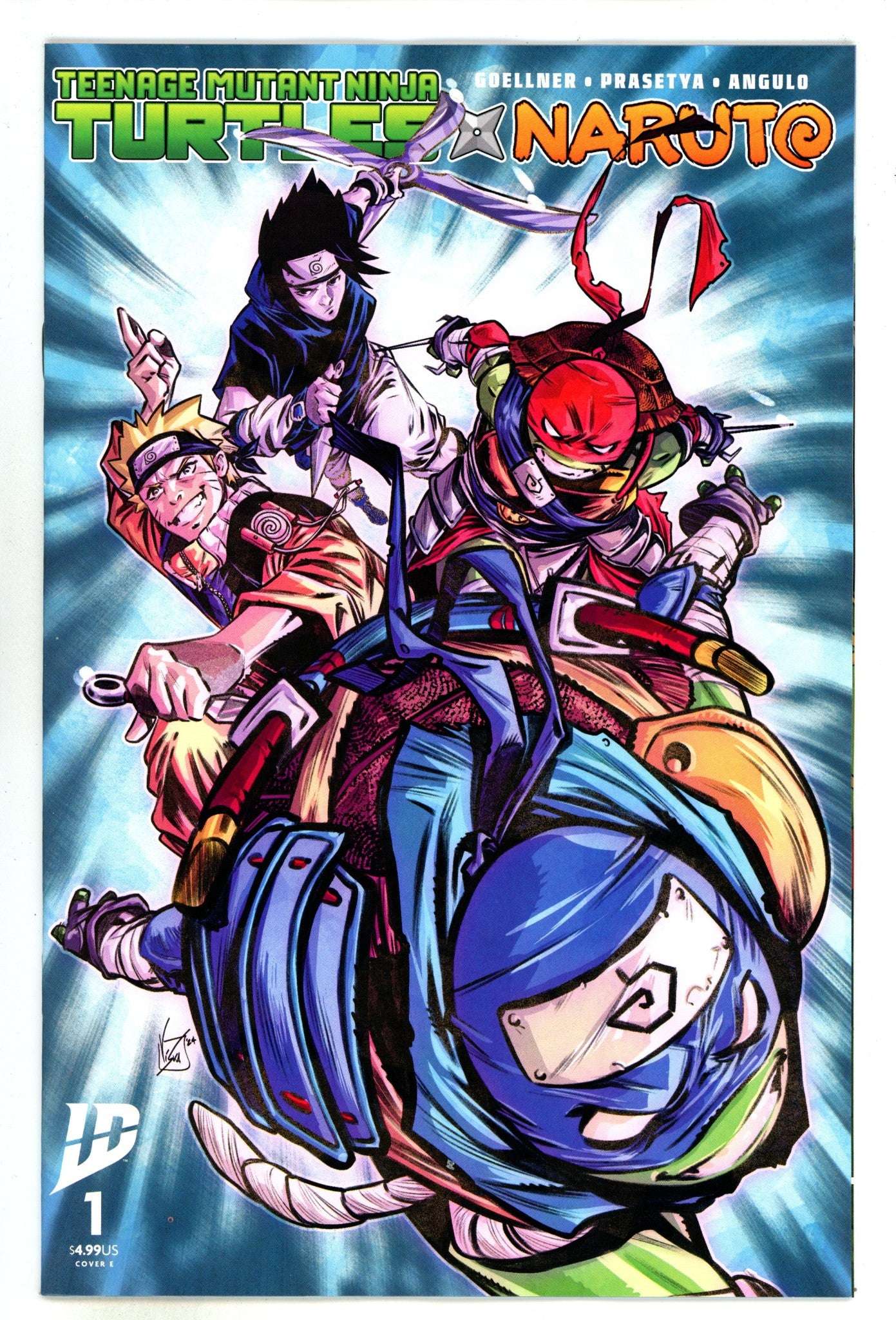 Naruto X Tmnt Tome 1 Cover au choix