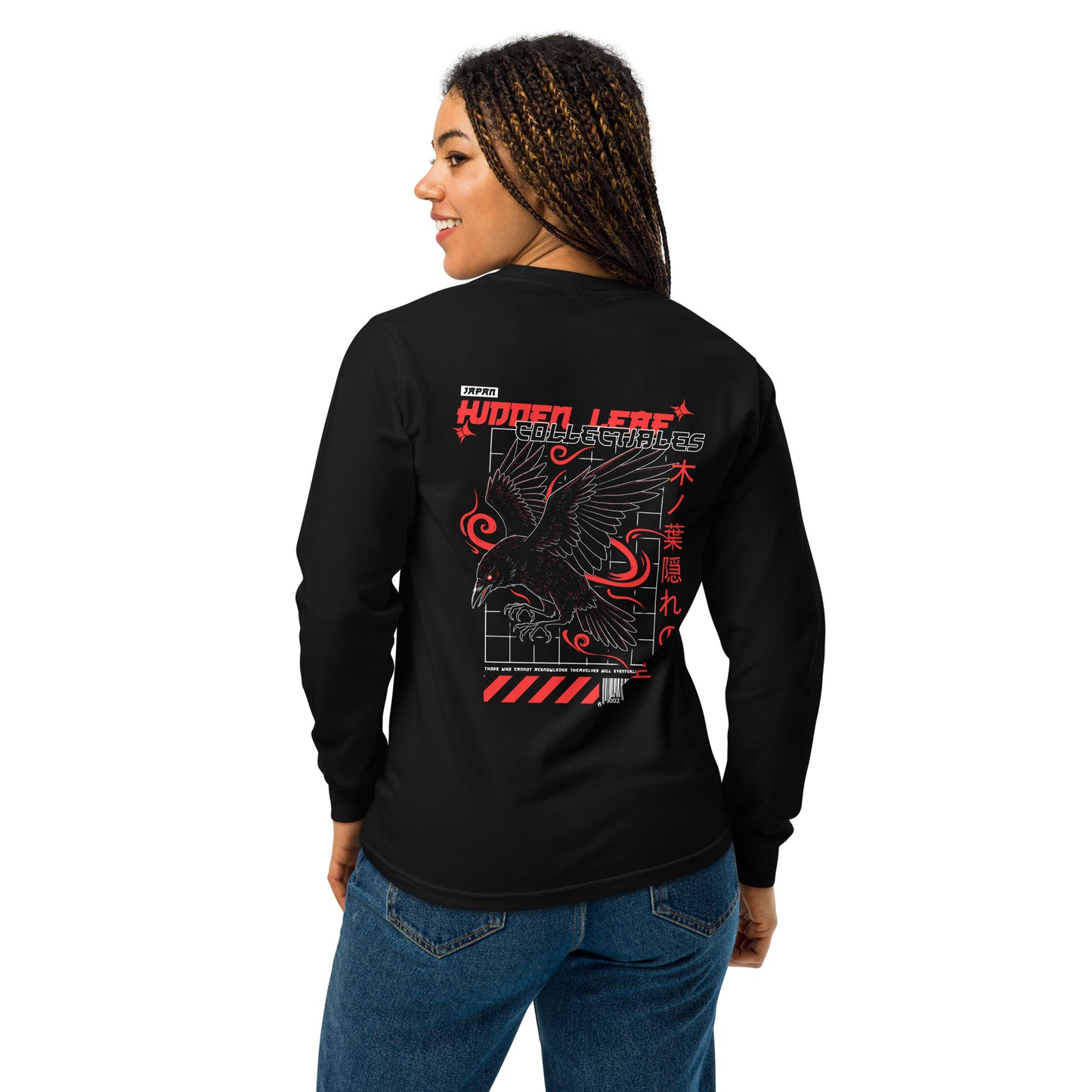 T-shirt à manches longues Hidden Leaf Collectibles édition limité Corbeau