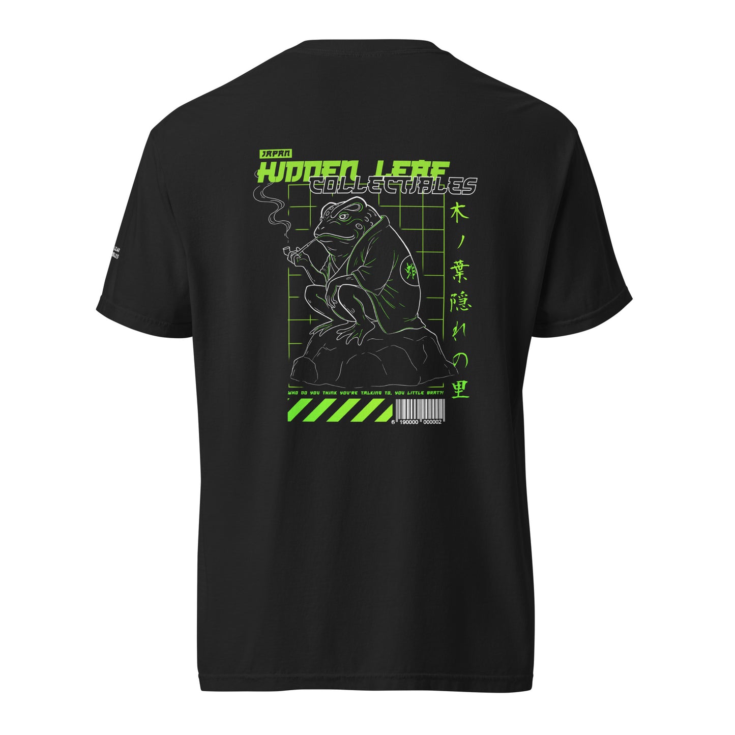 T-shirt brodé unisexe Hidden Leaf Collectibles édition limitée crapaud