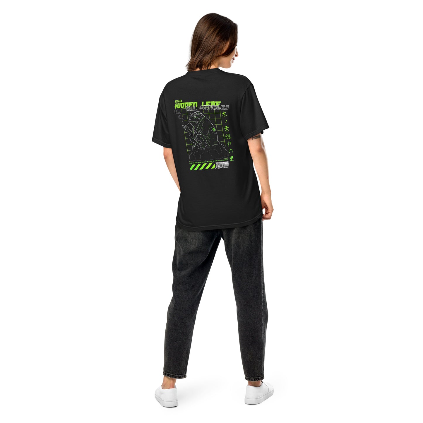 T-shirt brodé unisexe Hidden Leaf Collectibles édition limitée crapaud