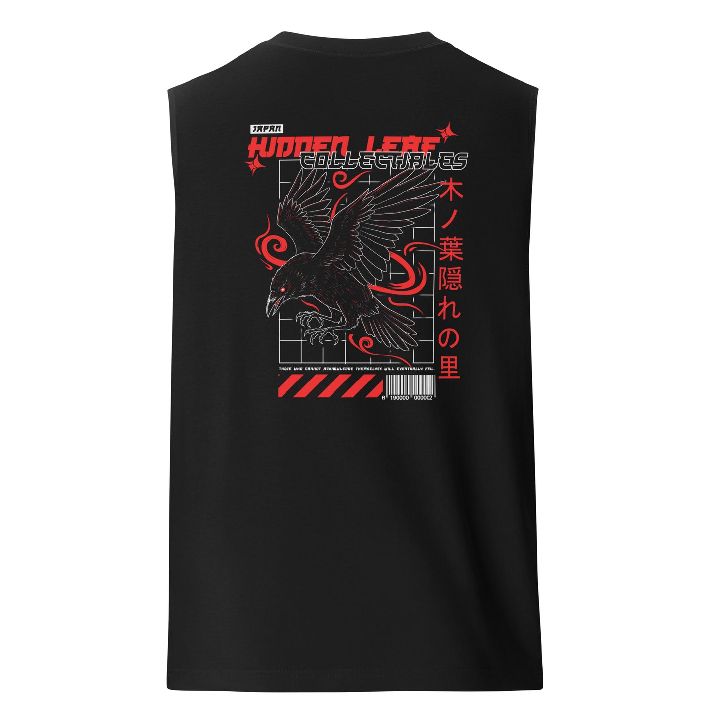 T-shirt Sans Manches Hidden Leaf Collectibles édition limité Corbeau