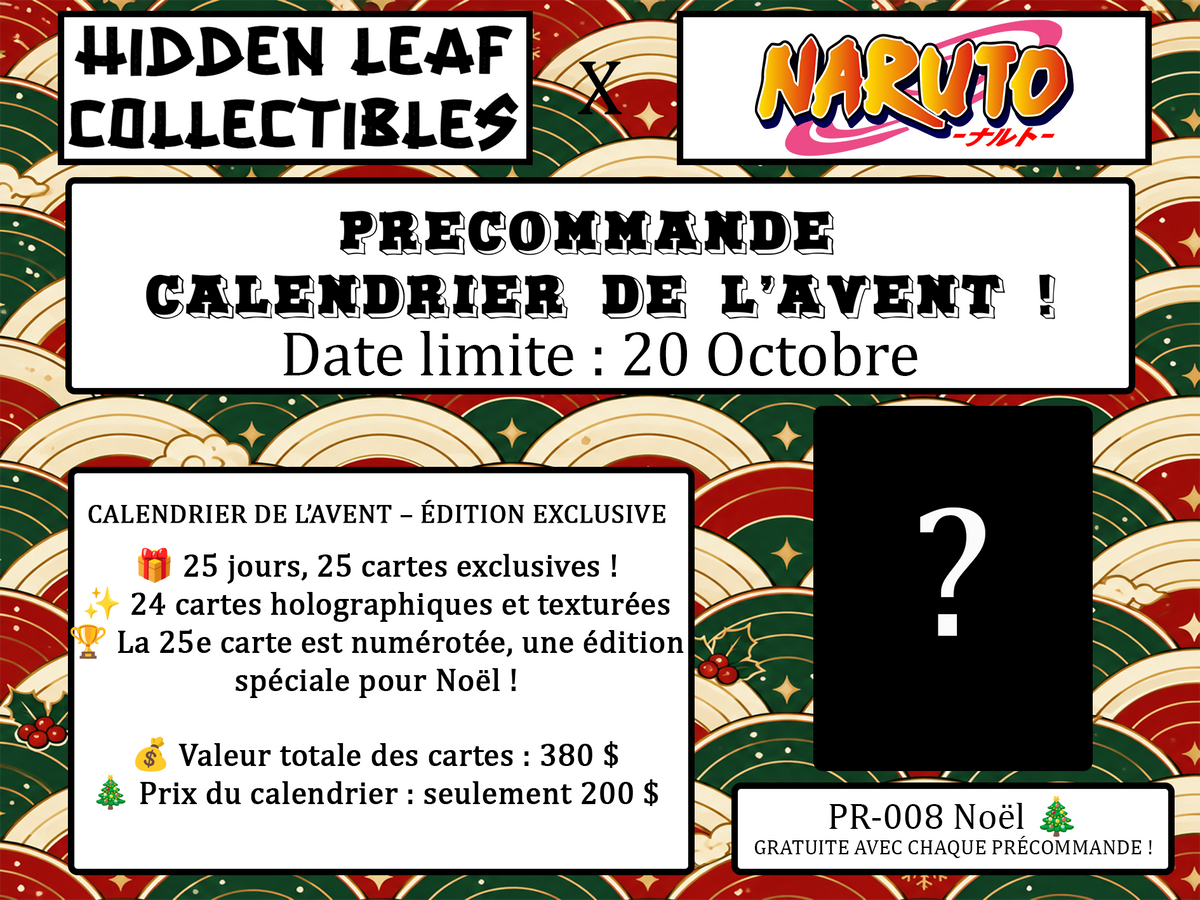 Calendrier de L'avent Hidden Leaf x Naruto