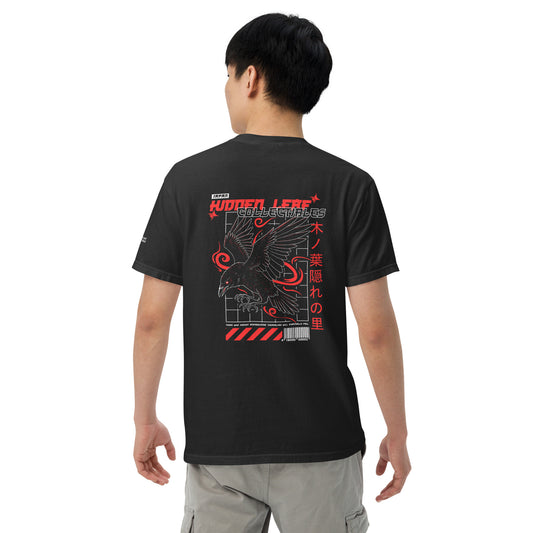 T-shirt brodé unisexe Hidden Leaf Collectibles édition limitée corbeau