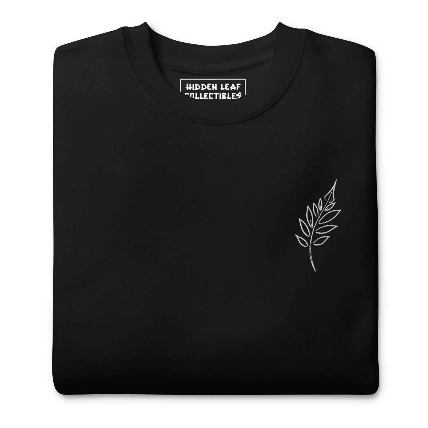 Sweatshirt brodé unisexe Hidden Leaf Collectibles édition limitée corbeau