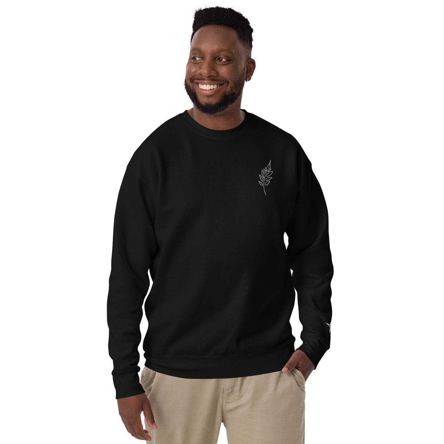Sweatshirt brodé unisexe Hidden Leaf Collectibles édition limitée corbeau