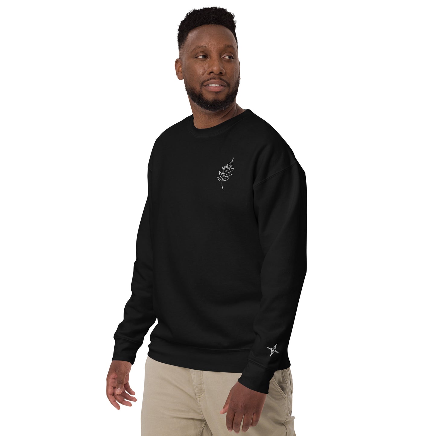 Sweatshirt brodé unisexe Hidden Leaf Collectibles édition limitée corbeau
