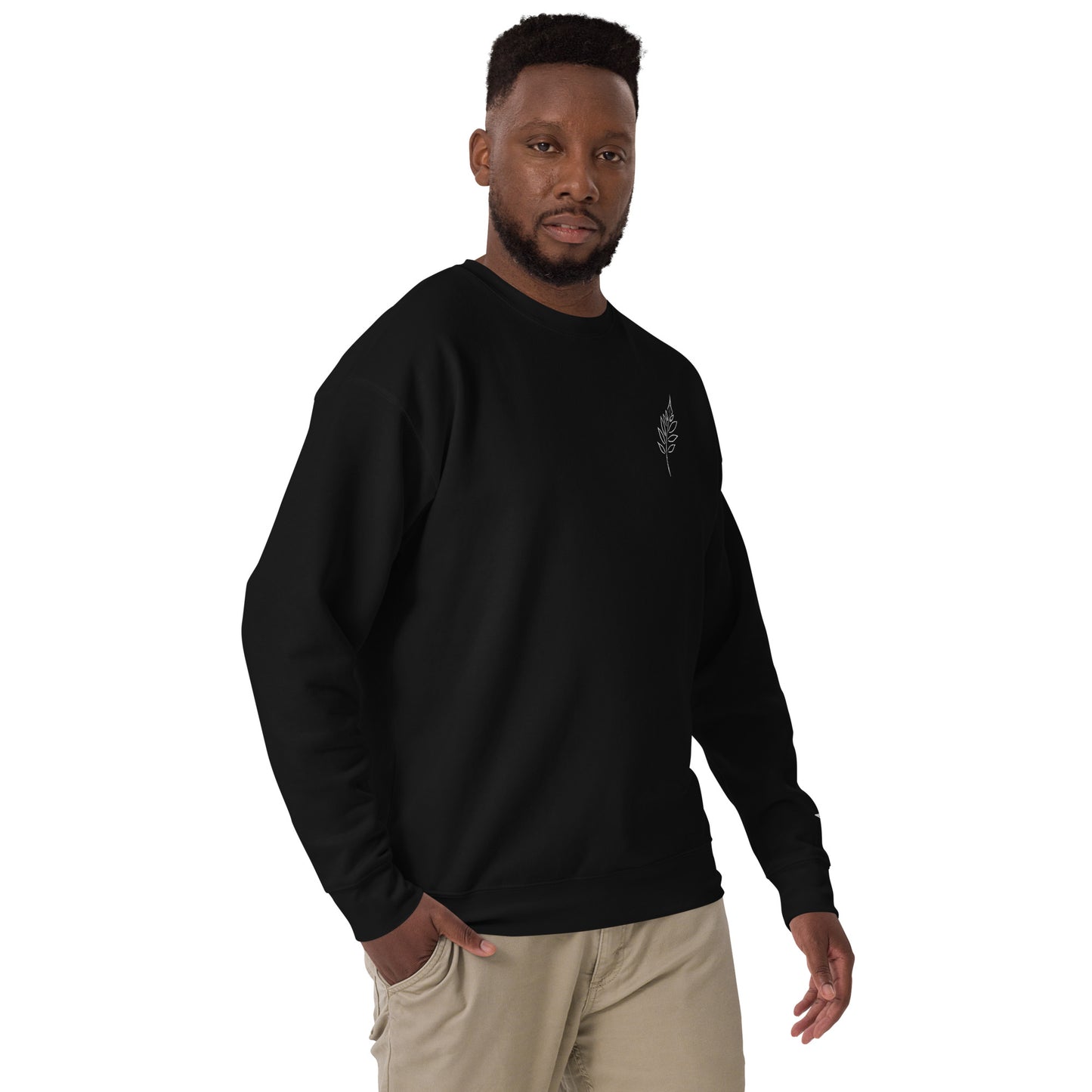 Sweatshirt brodé unisexe Hidden Leaf Collectibles édition limitée corbeau